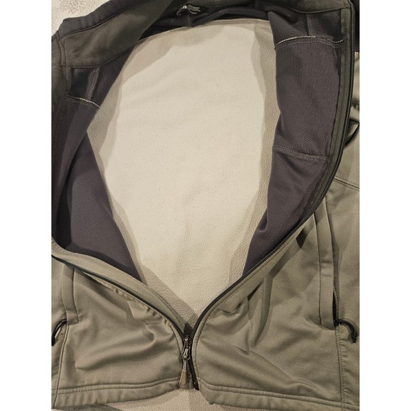 The North Face Jacket Full Zip Softshell Lightweight Coat Gray Black S - Picture 4 of 7